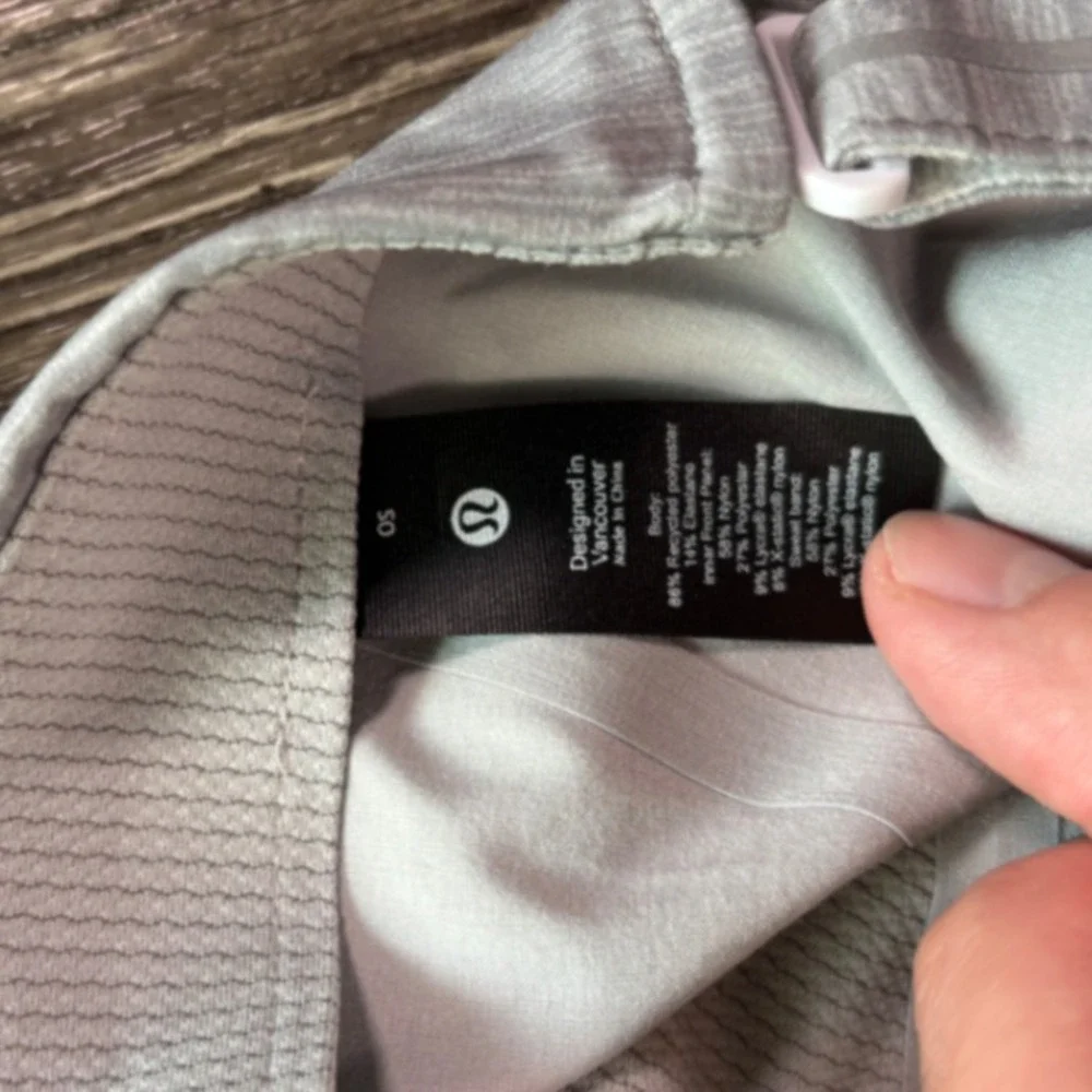 Lululemon Fast And Free Ponytail Grey Hat One Size Fits Most Strapback